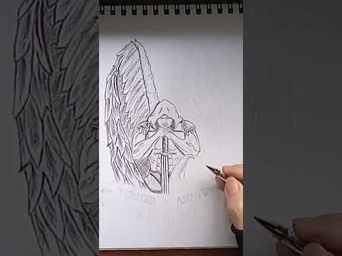 How to draw Gabriel Archangel #shorts