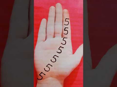 Easy Simple 5 Numbers Mehndi Design #mehndi #easymehndi #youtubeshorts #shorts @mehndiwali23