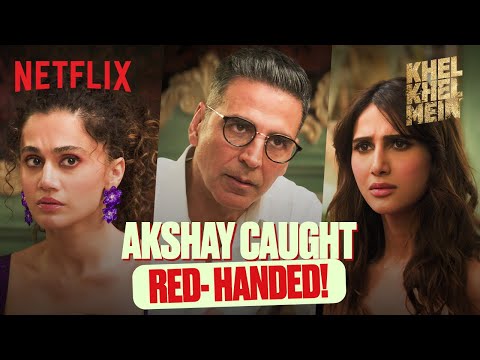 ⁠Akshay Kumar ALMOST Gets Caught Cheating! 👀 ft Taapsee Pannu, Vaani Kapoor | Khel Khel Mein