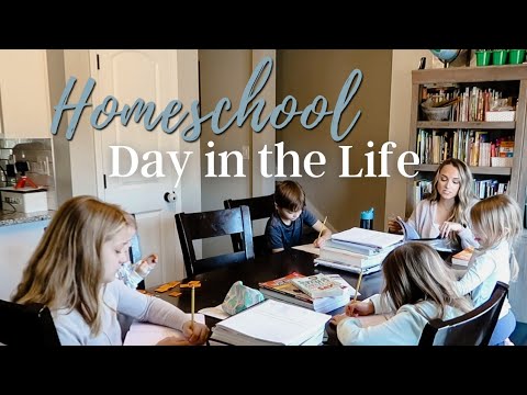 HOMESCHOOL DAY IN THE LIFE 🏡 // Our First Day Back After Break Vlog // Real Life Mom of 5