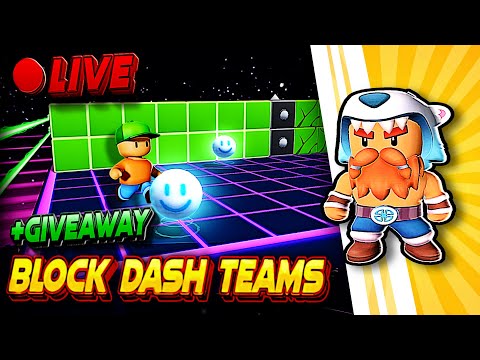 🔴 Block Dash Teams LIVE🔥| EU Server🌍 | Stumble Guys🥊| #stumbleguys #blockdash