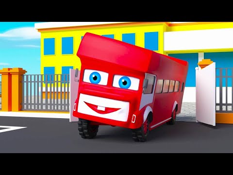 EIEIO | Old MacDonald Had A School | Colorful Buses Song | Nursery Rhymes for Kids & Babies Song