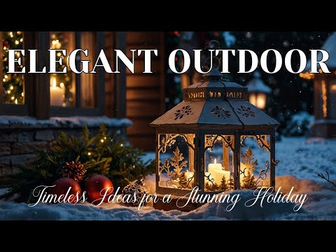 Elegant Outdoor Christmas Decorations: Timeless Ideas for a Stunning Holiday Display