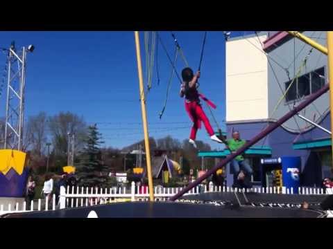 on the SpringFree trampoline