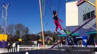 on the SpringFree trampoline