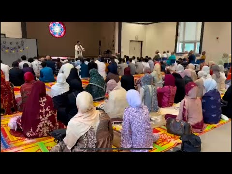 Eid-ul-Adha Namaz in America || Khutbah  Bhi suna