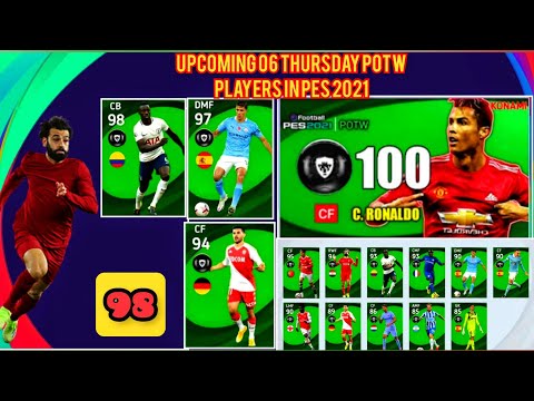 Upcoming 06 January Thursday POTW Player In PES 2021 Mobile || New POTW Players In PES 2021 Mobile