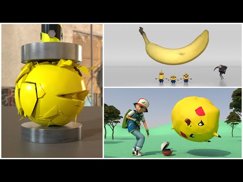 Minions, Pikachu, Pacman - Fun Ways to Die Compilation 🤪