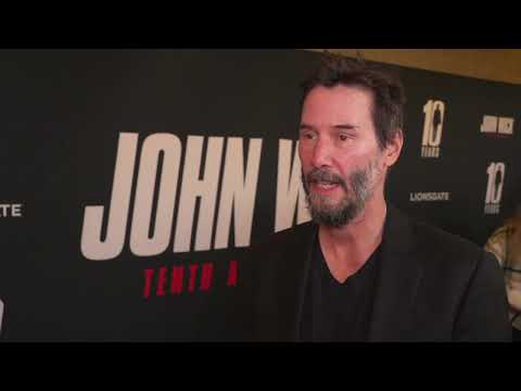 John Wick 10th Anniversary AMC Century City 15 - itw Keanu Reeves (Official video)