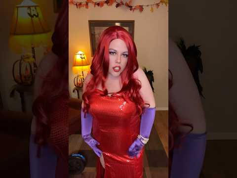 I’m not bad, I’m just drawn that way. 😈 #jessicarabbit #costume #cosplay #halloween #happyhalloween