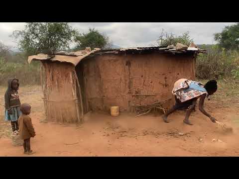 Wilderness African Village Life Of a Very Young African Pregnant Mom Of Three // Rural Life