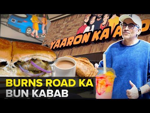 Karachi Style Bun Kabab at Ridgeway Plaza Mississauga | Yaaron Ka Adda | 🇵🇰 Street Food PK