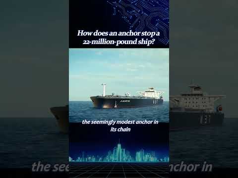 How does an anchor stopa 22-million-pound ship?  #knowledge #facts