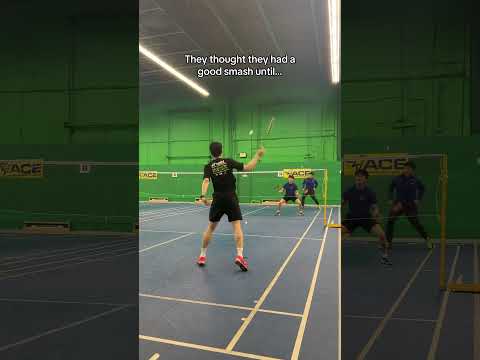 Badminton smash defence