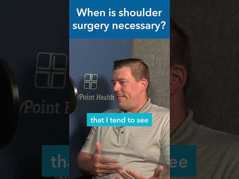 When is Shoulder Surgery Necessary? #shorts