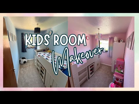 KIDS BEDROOM MAKEOVER | SMALL BEDROOM ORGANISATION UK