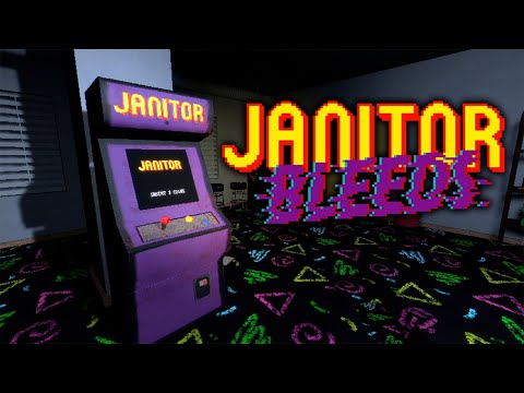 Janitor Bleeds - Full Game - Explore Creepy 90s Arcade