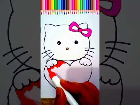 how to draw hello kitty#shorts#hellokitty#shortvideo#drawing#viralshorts#short #easyartwithbiplab