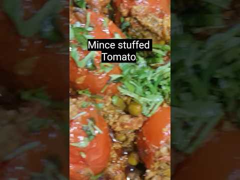 💥 chicken mince stuffed tomato 🍅 bharvar tamatar 🤩 daily new kitchen cook food lunch dinner ideas