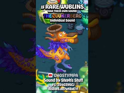 If RARE ZUUKER had their OWN SOUND (Wublin Island) [My Singing Monsters] #shorts #animation