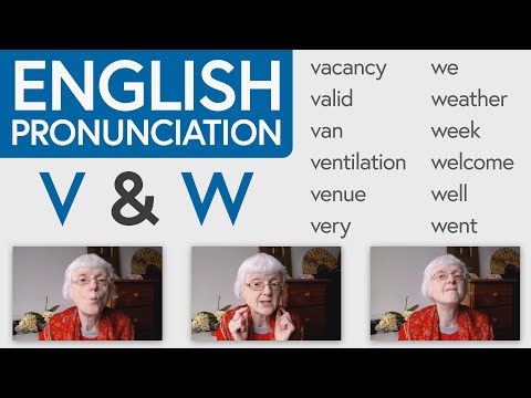 English Pronunciation Practice: V & W