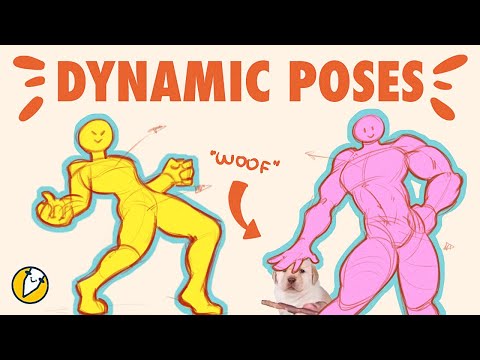 Draw Dynamic Poses [ tutorial in clip studio paint wacom ipad ]