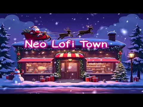 Silent Snowy Christmas Coffee Shop ☕🎄❄️ – Lofi Hip Hop Beats for Cozy Holiday Nights 🌨️✨🎶