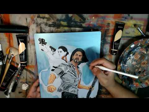 Custom PS5 Painting | Shah Rukh Khan | Deepika | Pathaan