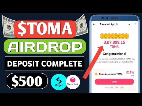 TOMA 2nd Airdrop Snapshot | Tomarket Token Deposit Start | Tomarket Airdrop Listing Date Today