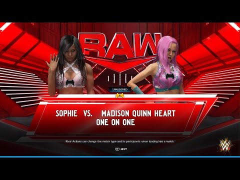 WWE 2K2K24: AWA Monday night dawn: Sophie vs Madison