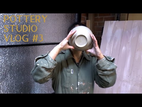 Pottery Studio Vlog 3 - Making Wooden Teapot Handles and Trimming Bowls