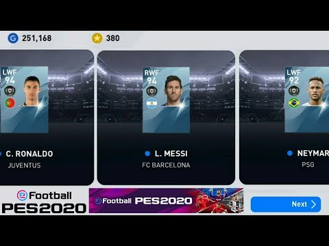 Got 😱CRISTIANO, MESSI & NEYMAR in SINGLE🌀ACCOUNT PES 2020 Mobile