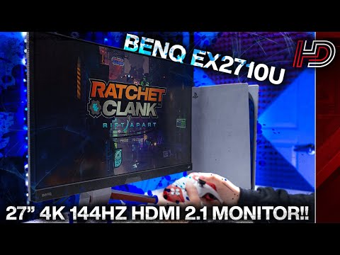 BenQ MOBIUZ 27" 4K 144Hz HDMI 2.1 Gaming Monitor!! (EX2710U Review)