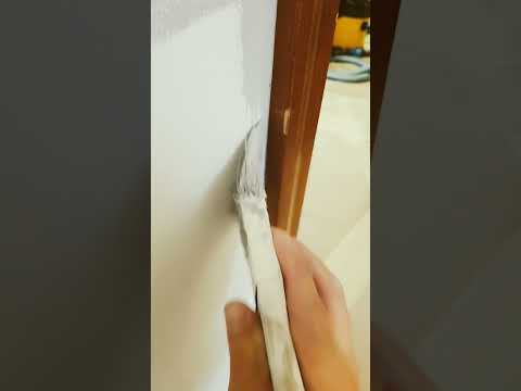 how to paint around trim without masking it #painting #tips #diy #howto #shorts