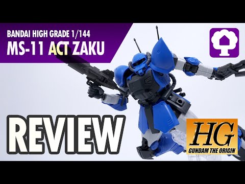 HGGTO 1/144 Act Zaku Review - Hobby Clubhouse | Gundam Zeon MSV MSX HG Model and Gunpla