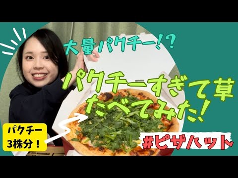 【「パクチーすぎて草」食べてみた！】もーりんのやってみよう！#86【ピザハット限定メニューレビュー】