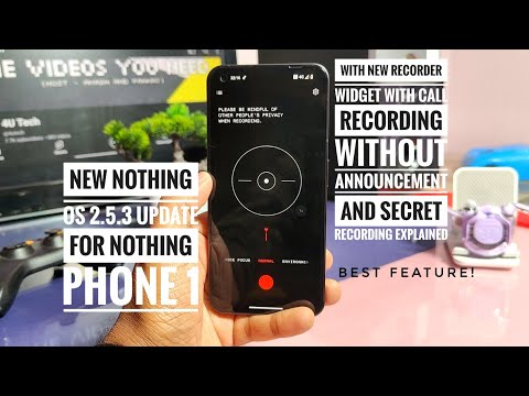 nothing os 2.5.3 update for nothing phone 1 with new recorder without caller announcement