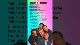 🌼I Want It That Way | Backstreet Boys