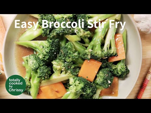 EASY BROCCOLI STIR FRY | easy vegan recipe | learn to stir fry perfect broccoli |