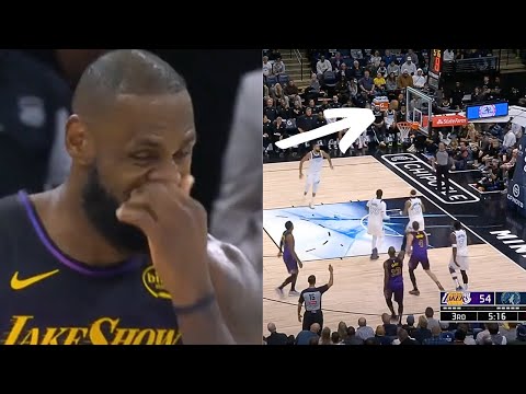 LeBron James Picked His Nose After AIR BALLING A 3 Pointer