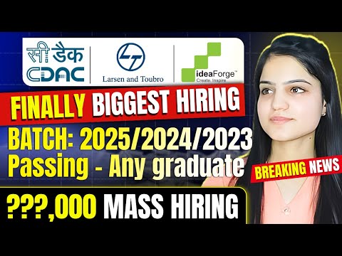 Bumper Mass Hiring 😱| Off-Campus Drive | Any Graduates | Apply now🔥