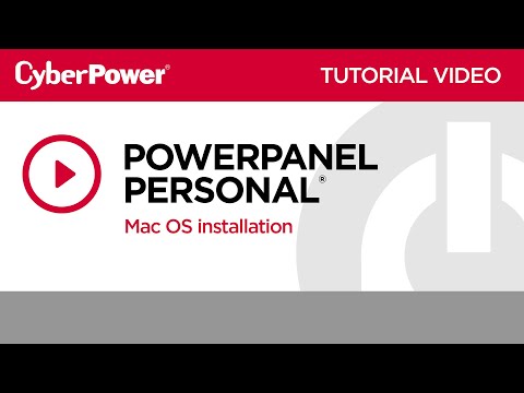 CyberPower PowerPanel Personal Mac OS Installation Tutorial Video