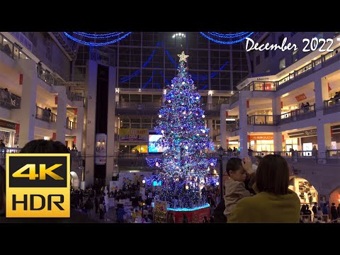 [4K HDR] サッポロファクトリークリスマス2022を散策 / Strolling around SAPPORO FACTORY CHRISTMAS 2022 (Hokkaido, Japan)