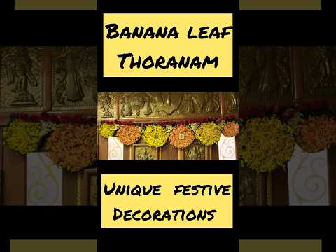 Banana Leaf Decoration idea #Handcrafted Art#Simple #Easy Art#Viral video