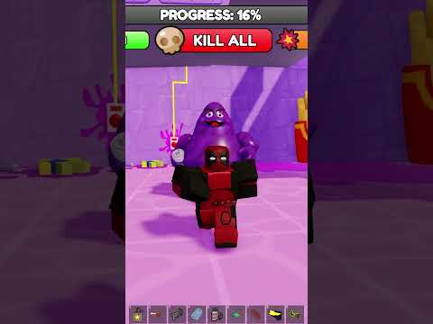 DEADPOOL escape GRIMACE BARRY'S PRISON RUN #roblox #shorts