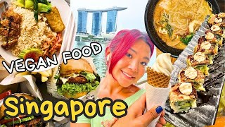 TRAVELLING ALONE: What I ate as a VEGAN in SINGAPORE! Vegan travel vlog