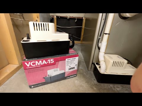 NEW FURNACE / AIR CONDITIONER PUMP - LITTLE GIANT 554401 INSTALL