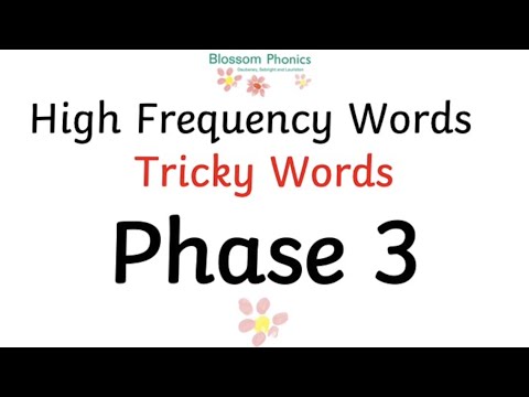 Blossom Phonics: High Frequency Words and Tricky Words Phase 3