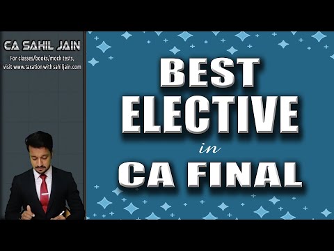 Best Elective In CA Exams | All 6 Compared | CA Course Open Book Exams