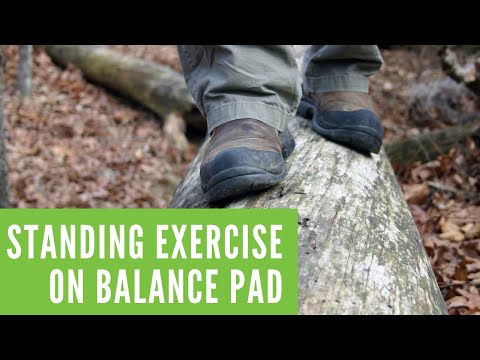 Standing Exercise on Balance Pad